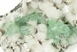 Gemmy Apophyllite Crystals with Stilbite - India #244236-1